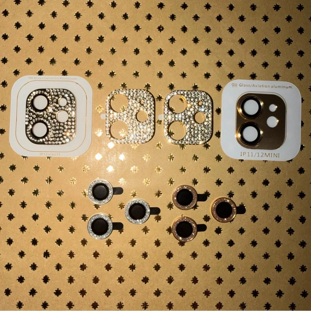🆕 Gold and Silver Camera Lens Protector Set iPhone 11